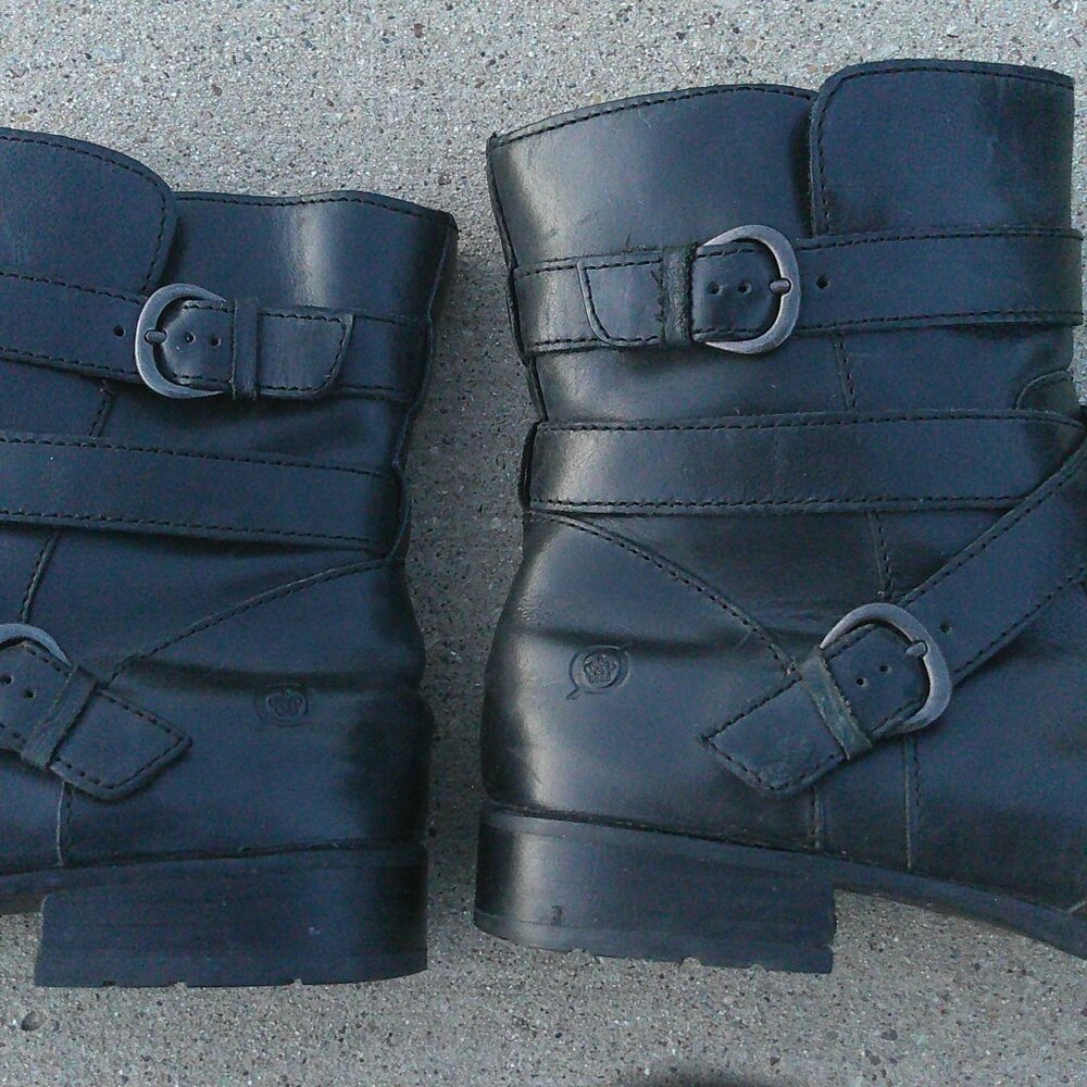 Women's Born McMillian Black Ankle Boots Size 9 - Picture 3 of 9